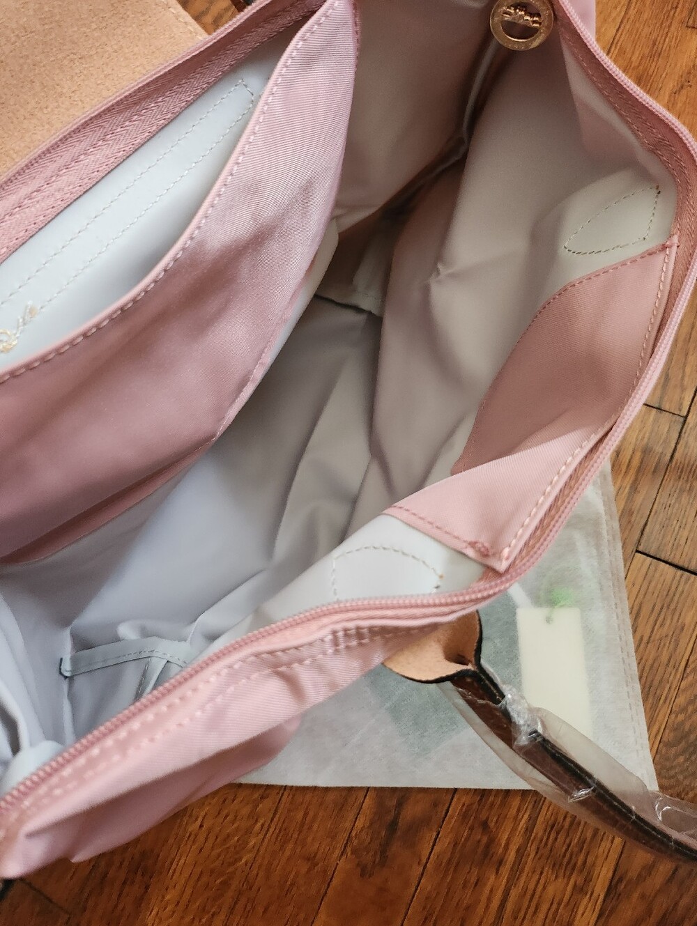 Longchamp Blush Pink MEDIUM tote Bag NWT - Picture 4 of 11